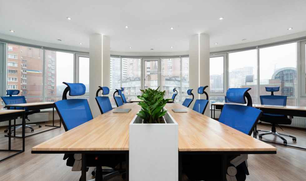 interior design of a conference room